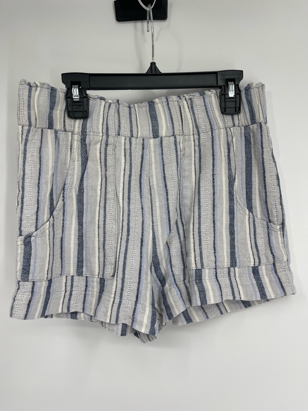 Linen Blend Medium Beach Shorts Nautical Boho Chic Surfer Resortwear Coastal